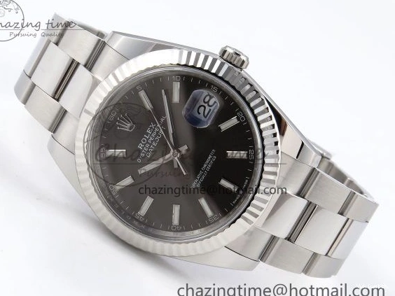 VR3235 DateJust 904L Dial on SS Edition Steel Best Bracelet Gray 41 Oyster 126334 1:1 C+F 0517